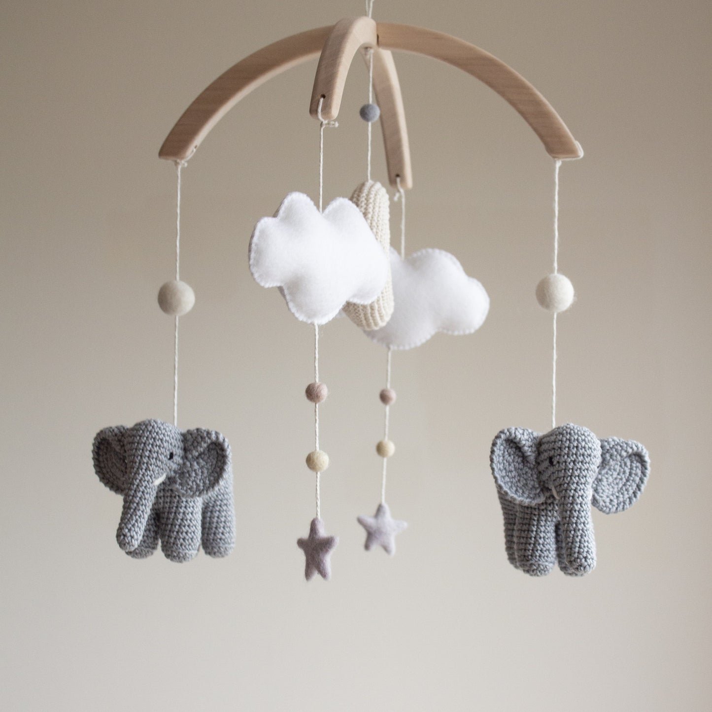 Elephants nursery mobile