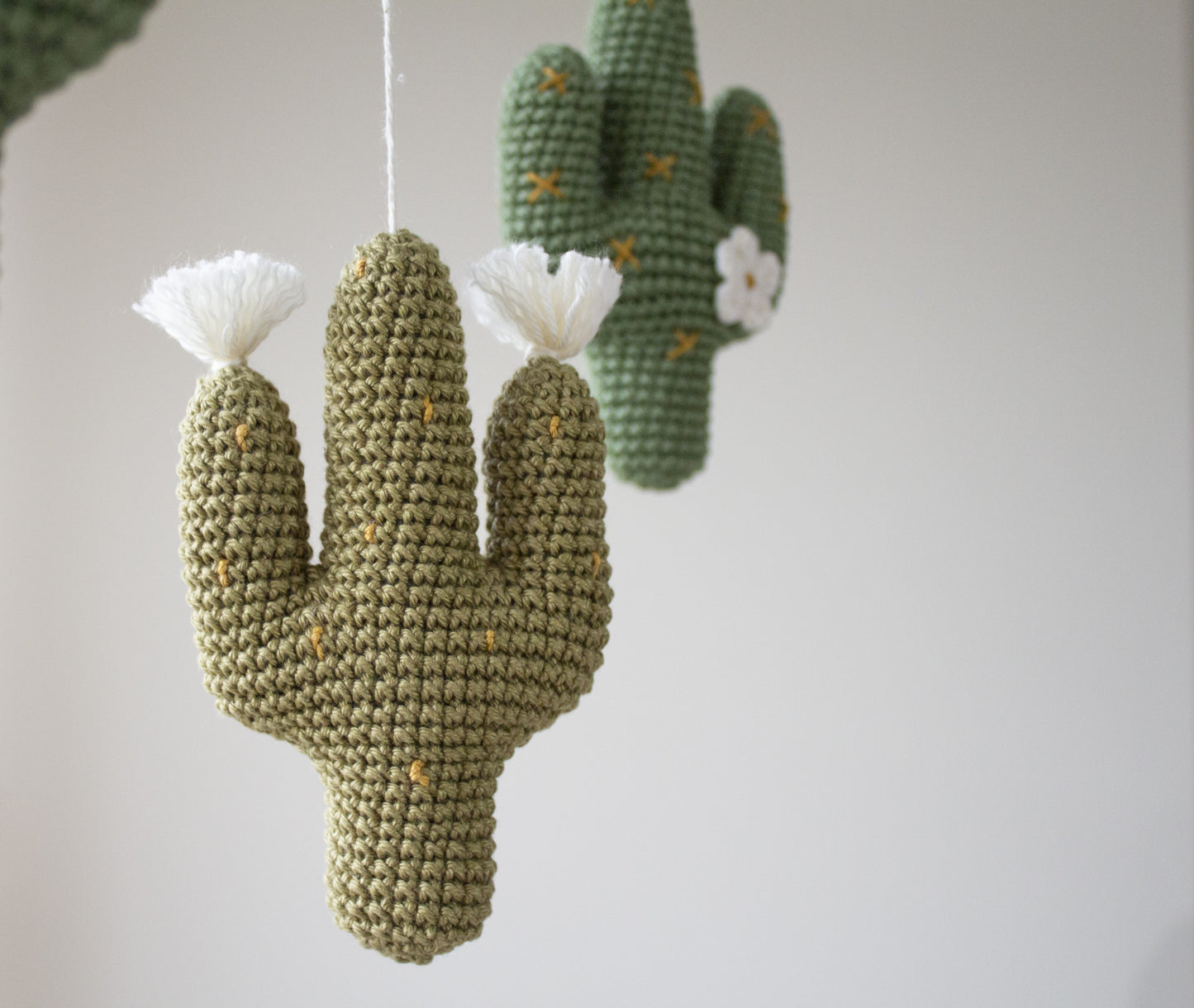 Cactuses baby mobile - Desert nursery decor
