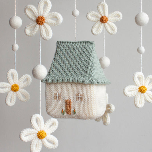 Baby mobile Daisy Cottage - Floral Fairytale Nursery Decor