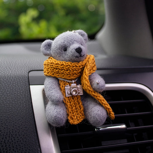 Camera Bear Car Vent Clip