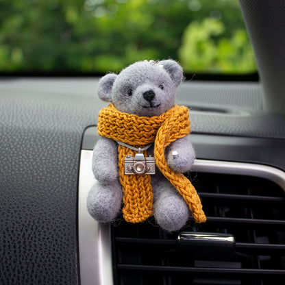 Camera Bear Car Vent Clip