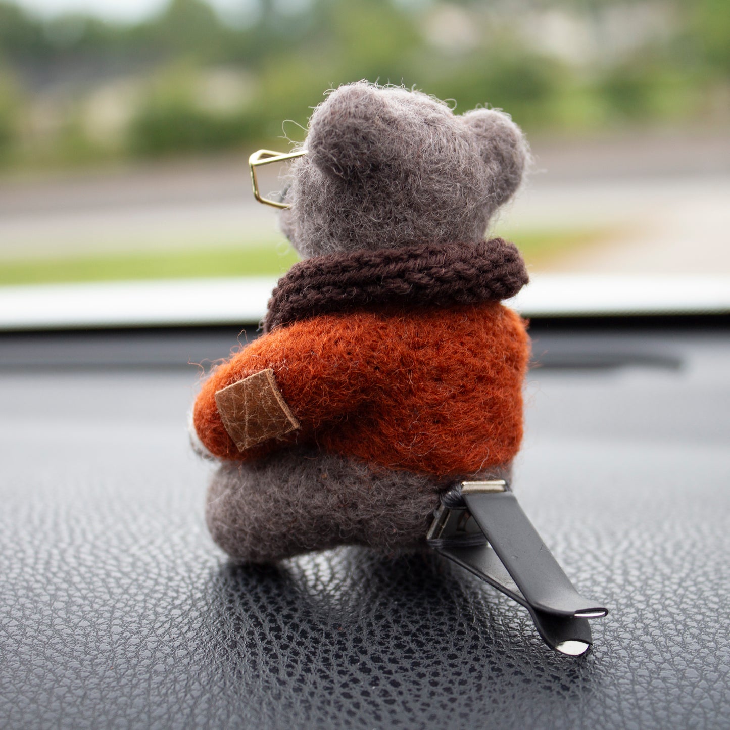 Coffee Bear Car Vent Clip