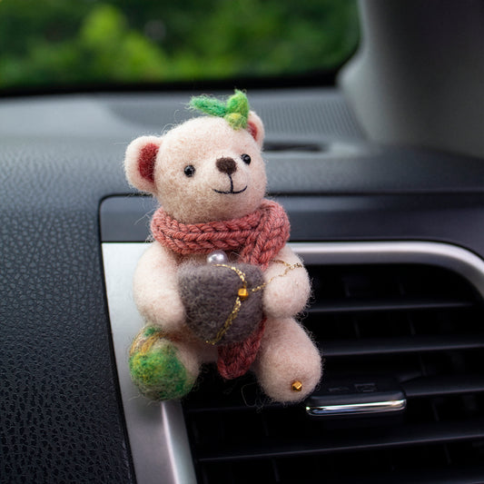 Cottagecore Bear Car Vent Clip