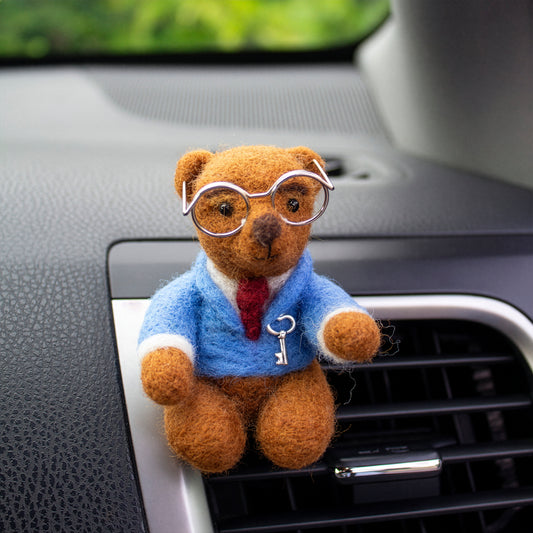 Backseat Driver Bear Car vent clip