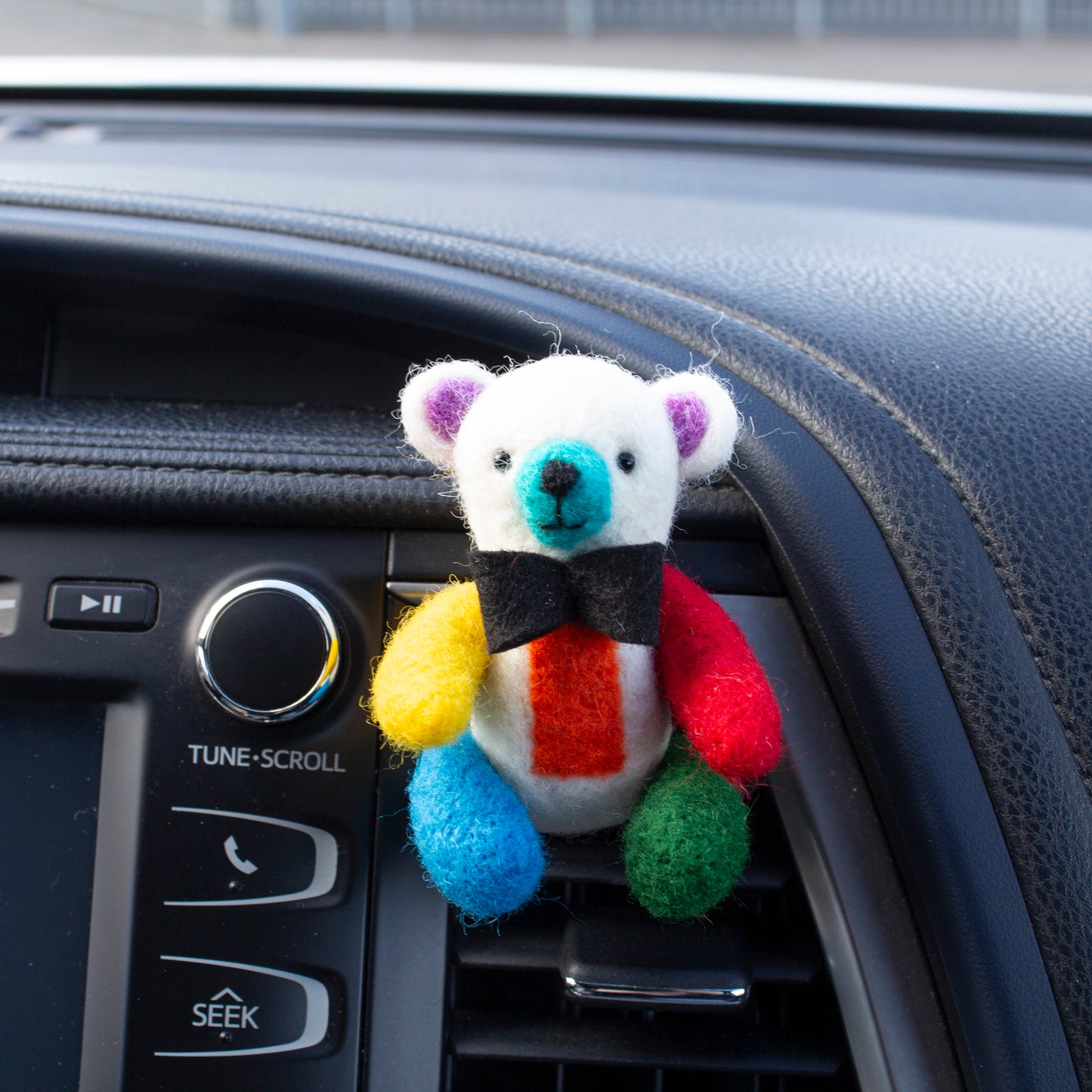 Colorful Bear Car Vent Clip