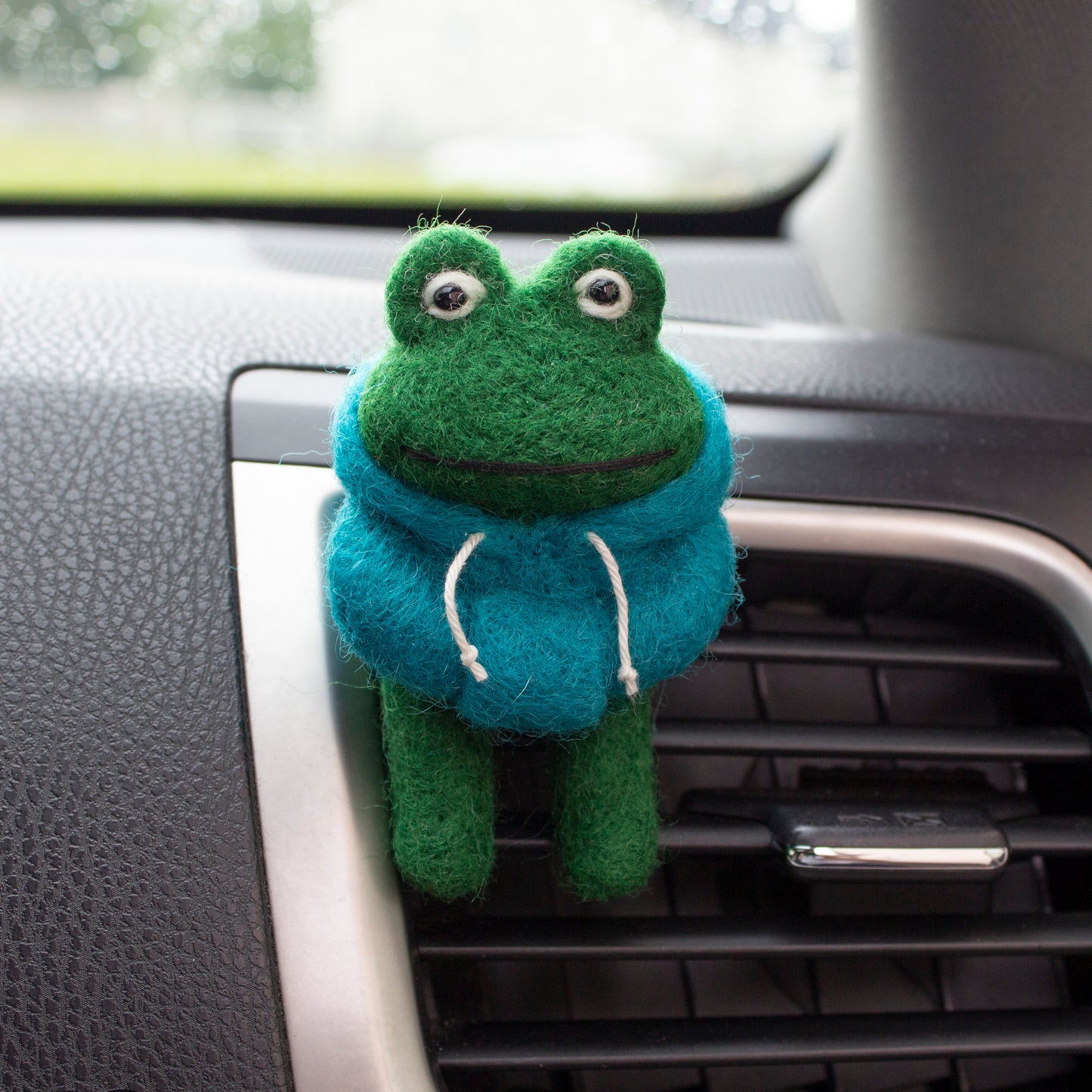 Hoodie Frog Car Vent Clip
