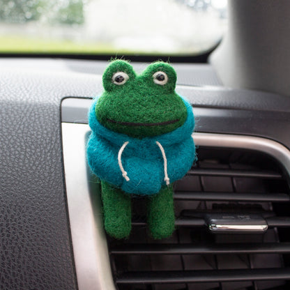 Hoodie Frog Car Vent Clip
