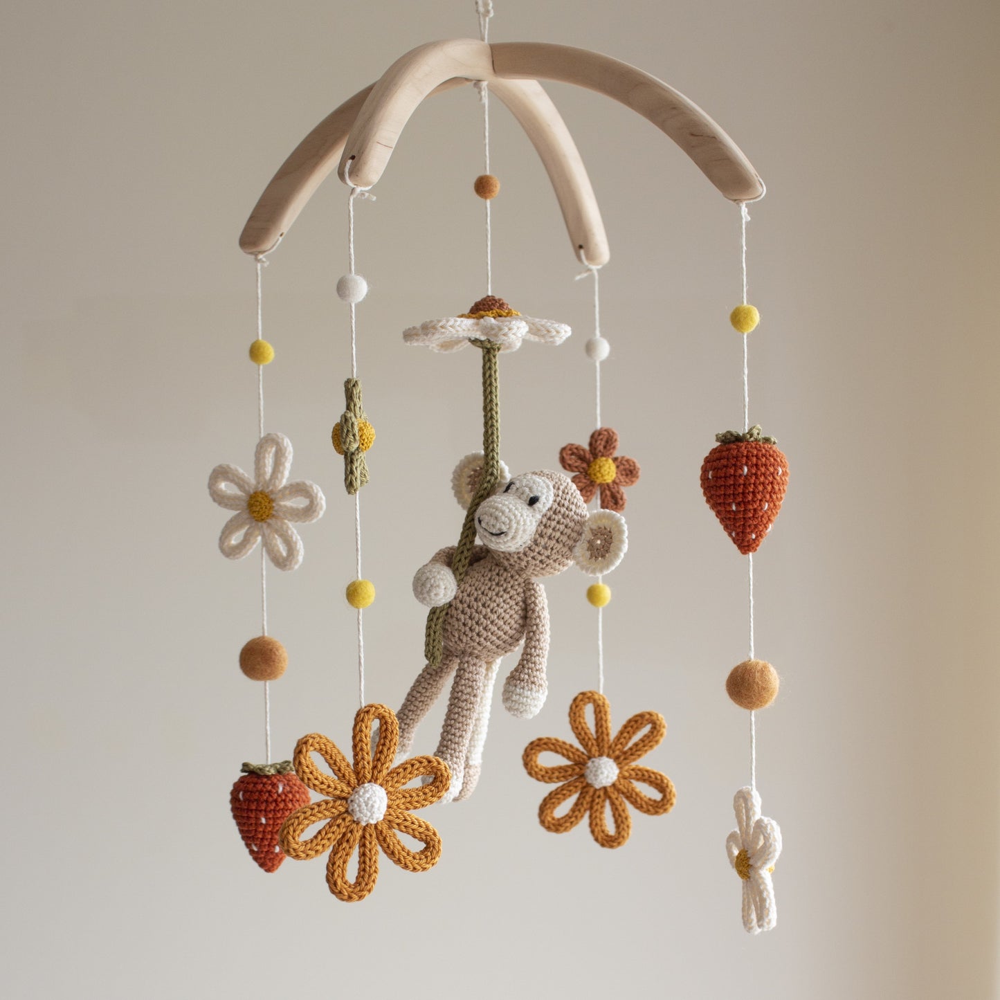 Floral Safari baby mobile