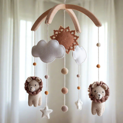 Baby mobile Savannah Lions - Safari nursery decor
