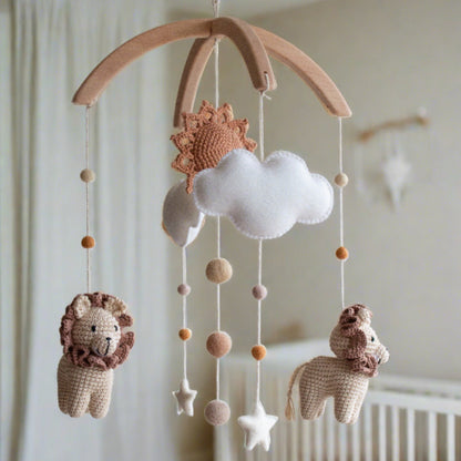 Baby mobile Savannah Lions - Safari nursery decor