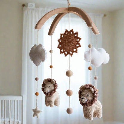 Baby mobile Savannah Lions - Safari nursery decor