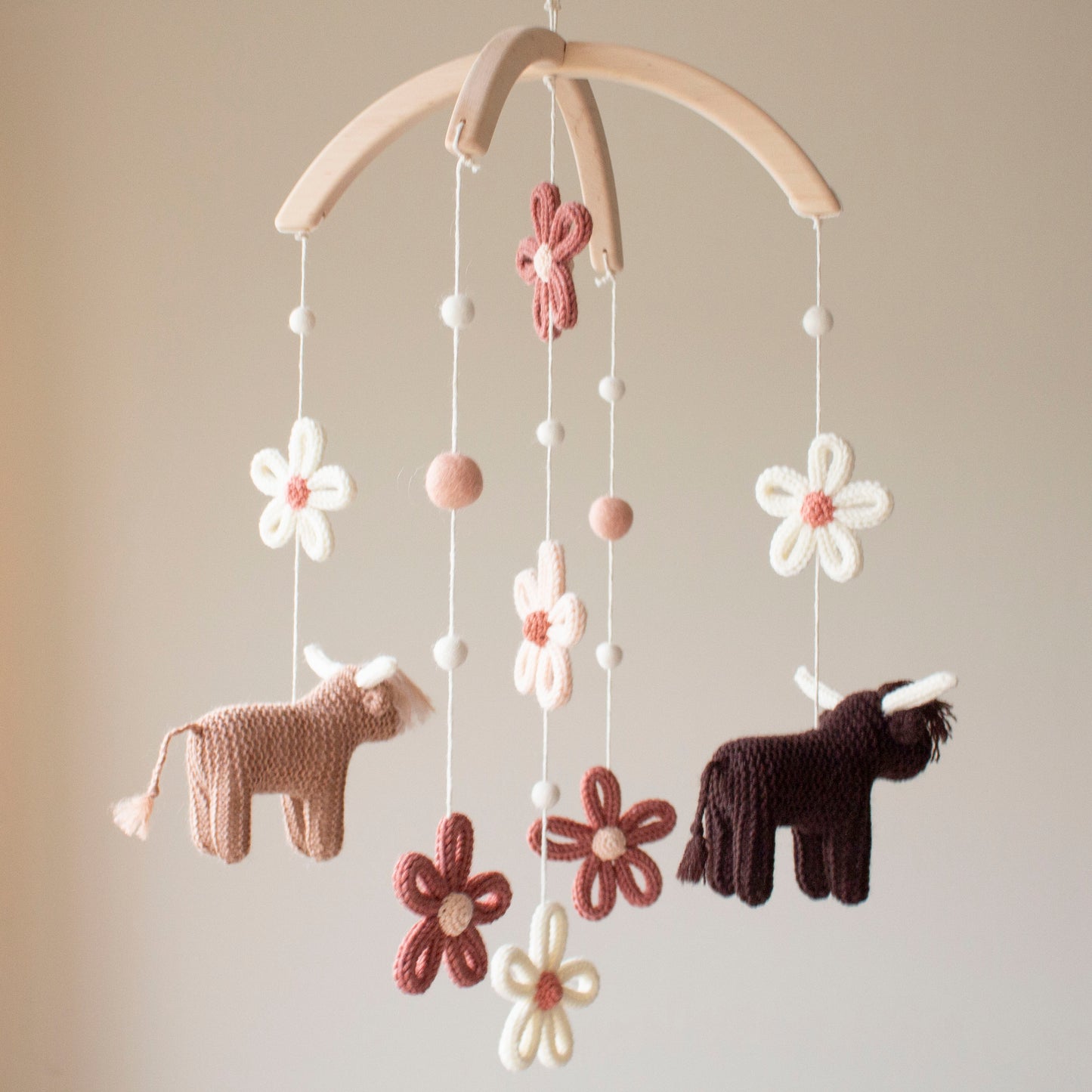 Cows & daisies nursery mobile