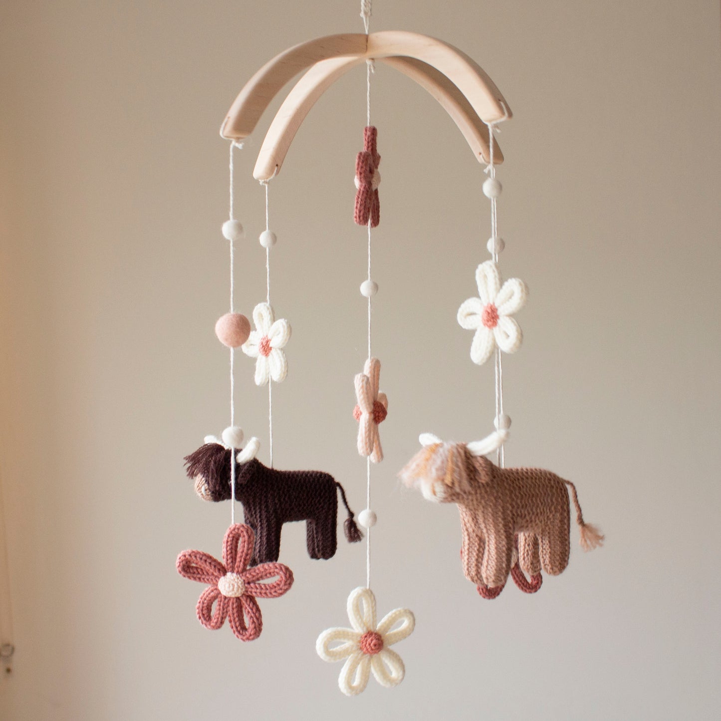 Cows & daisies nursery mobile