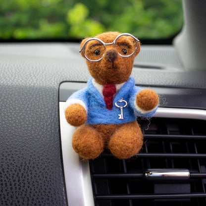 Backseat Driver Bear Car vent clip