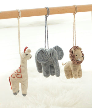 Safari Baby Gym Toys ( African animals - Giraffe, Elephant, Lion )