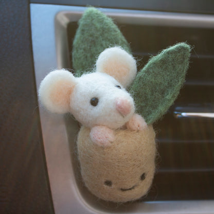 Plant Pot Mouse Car Vent Clip