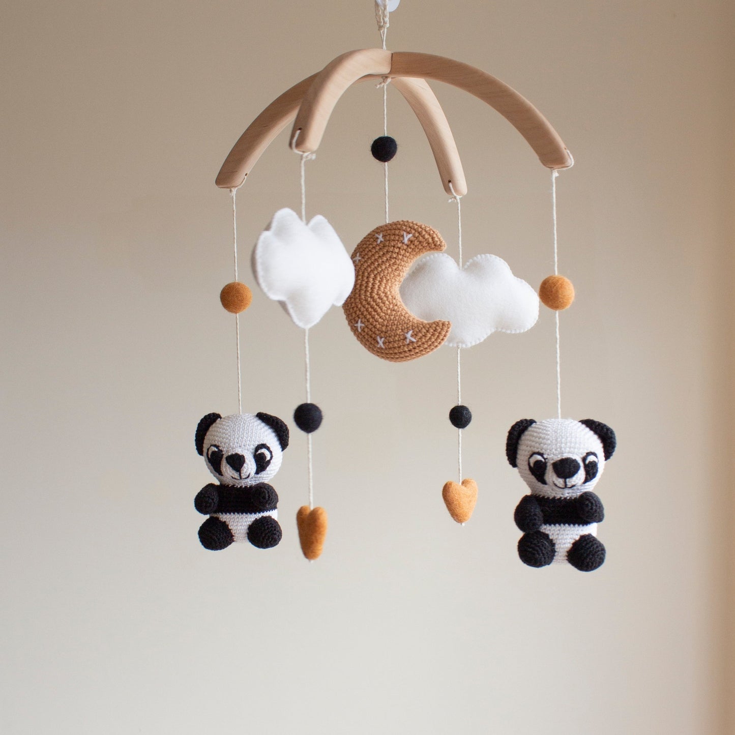 Panda nursery mobile
