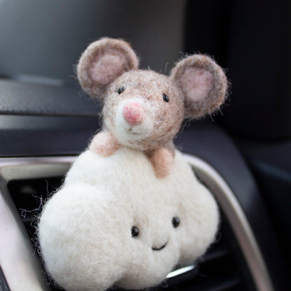 Mouse Cloud Car Vent Clip