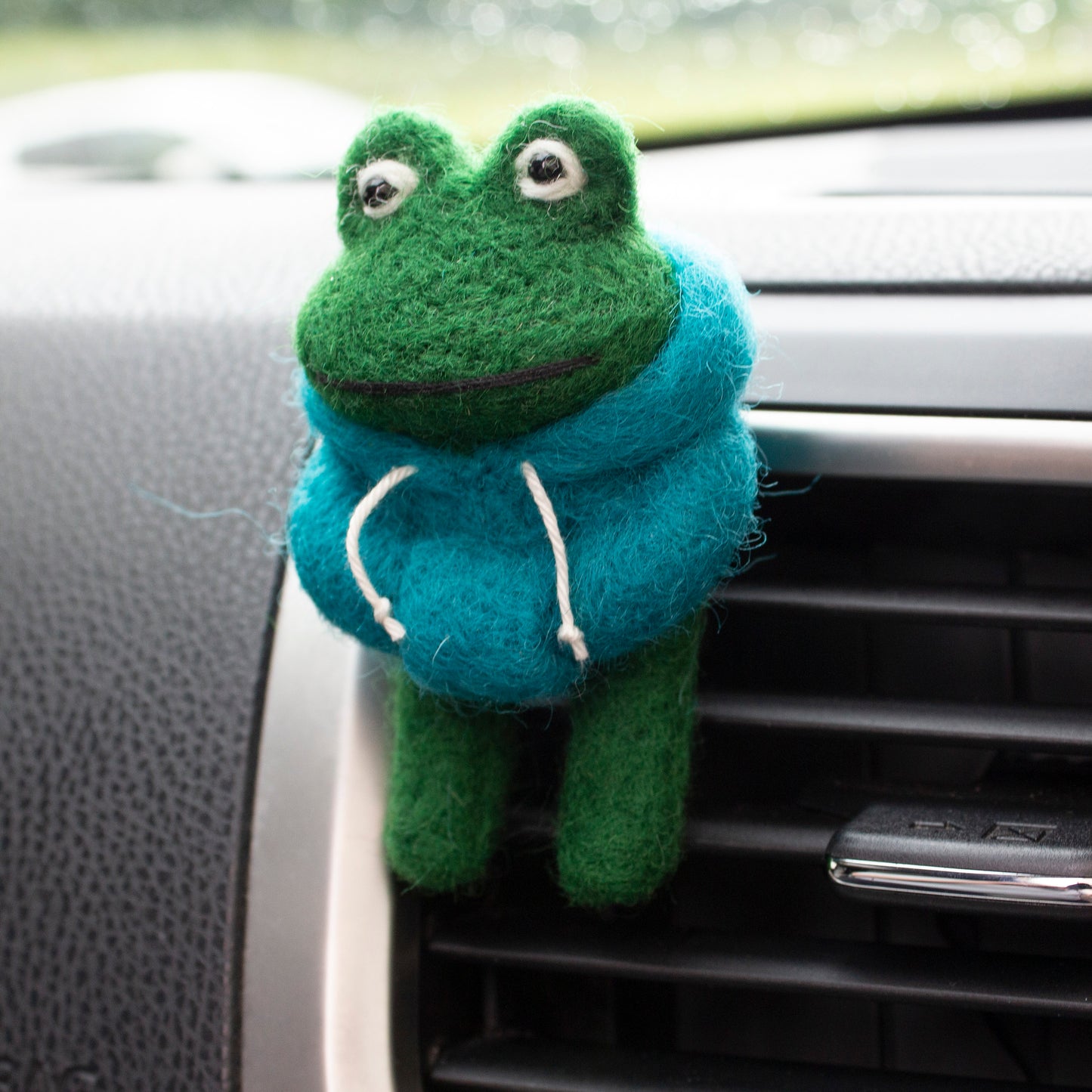 Hoodie Frog Car Vent Clip