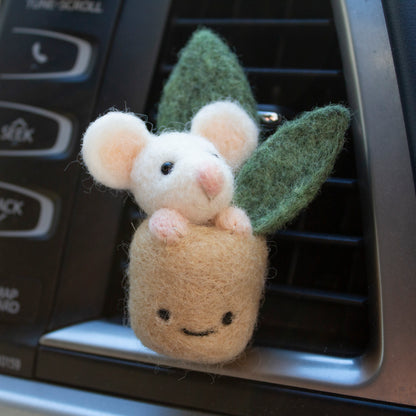 Plant Pot Mouse Car Vent Clip