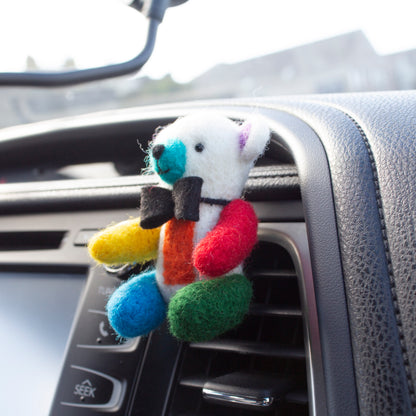 Colorful Bear Car Vent Clip