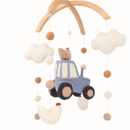 Blue Tractor Baby Mobile Drift & Dream – Farm Nursery Decor