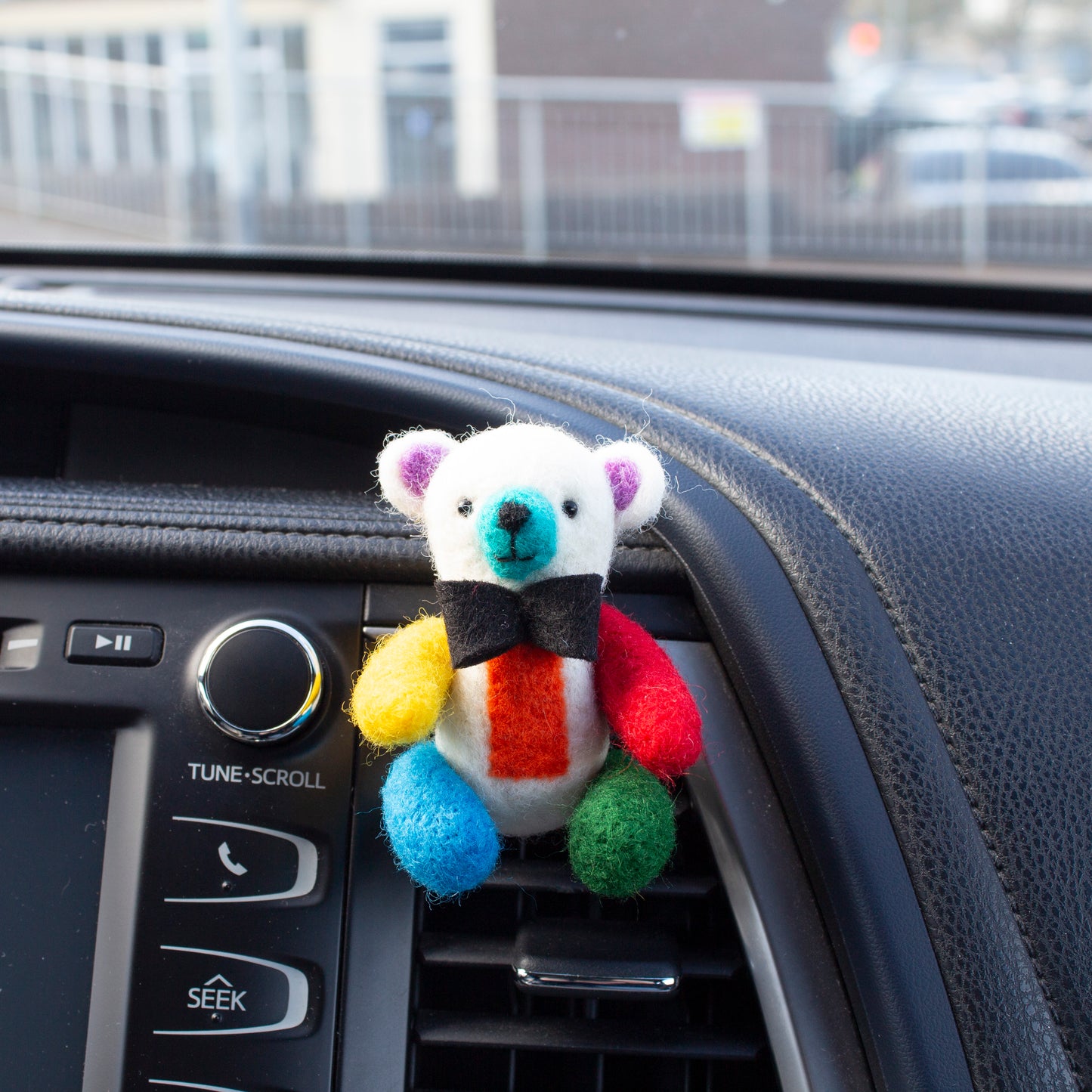 Colorful Bear Car Vent Clip