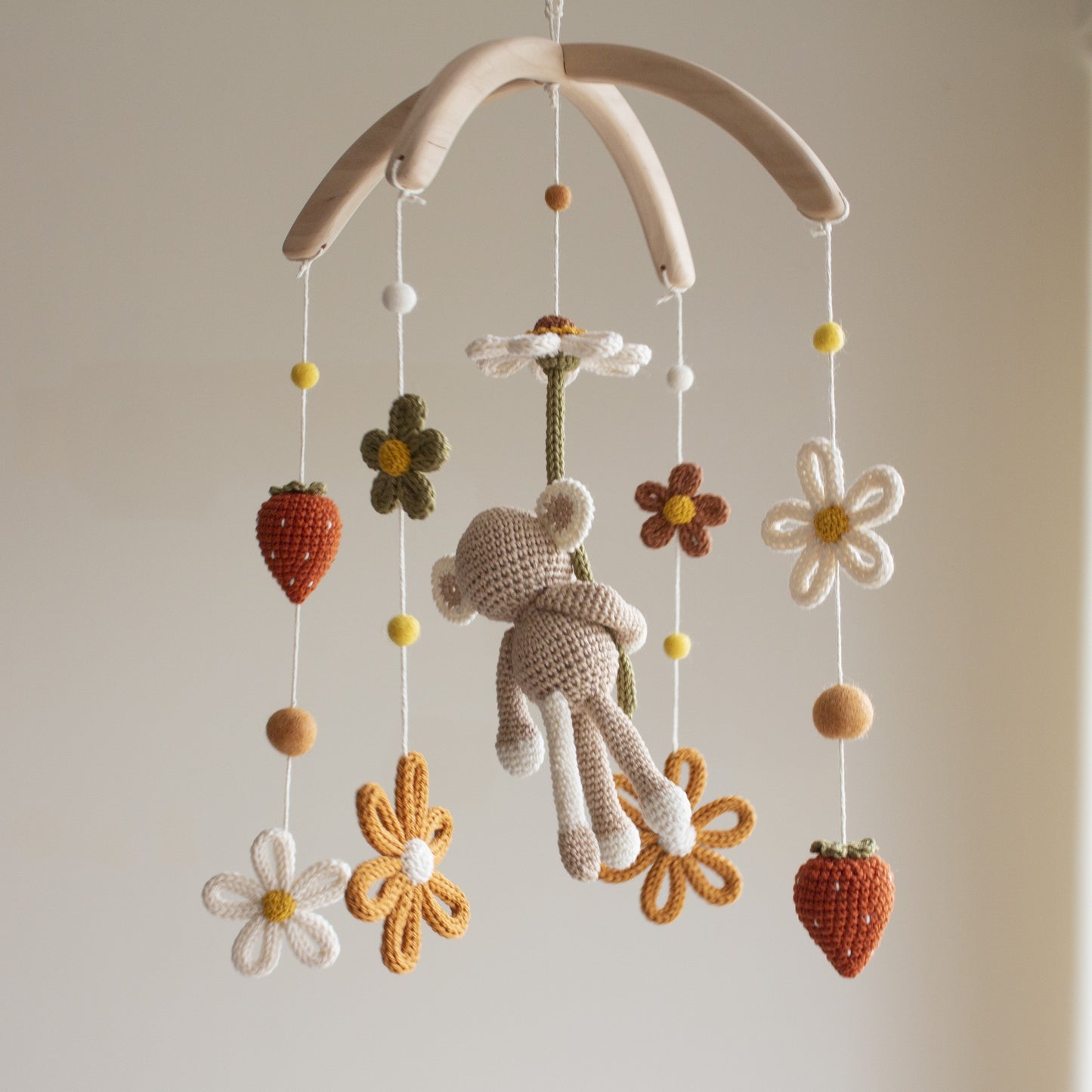 Floral Safari baby mobile