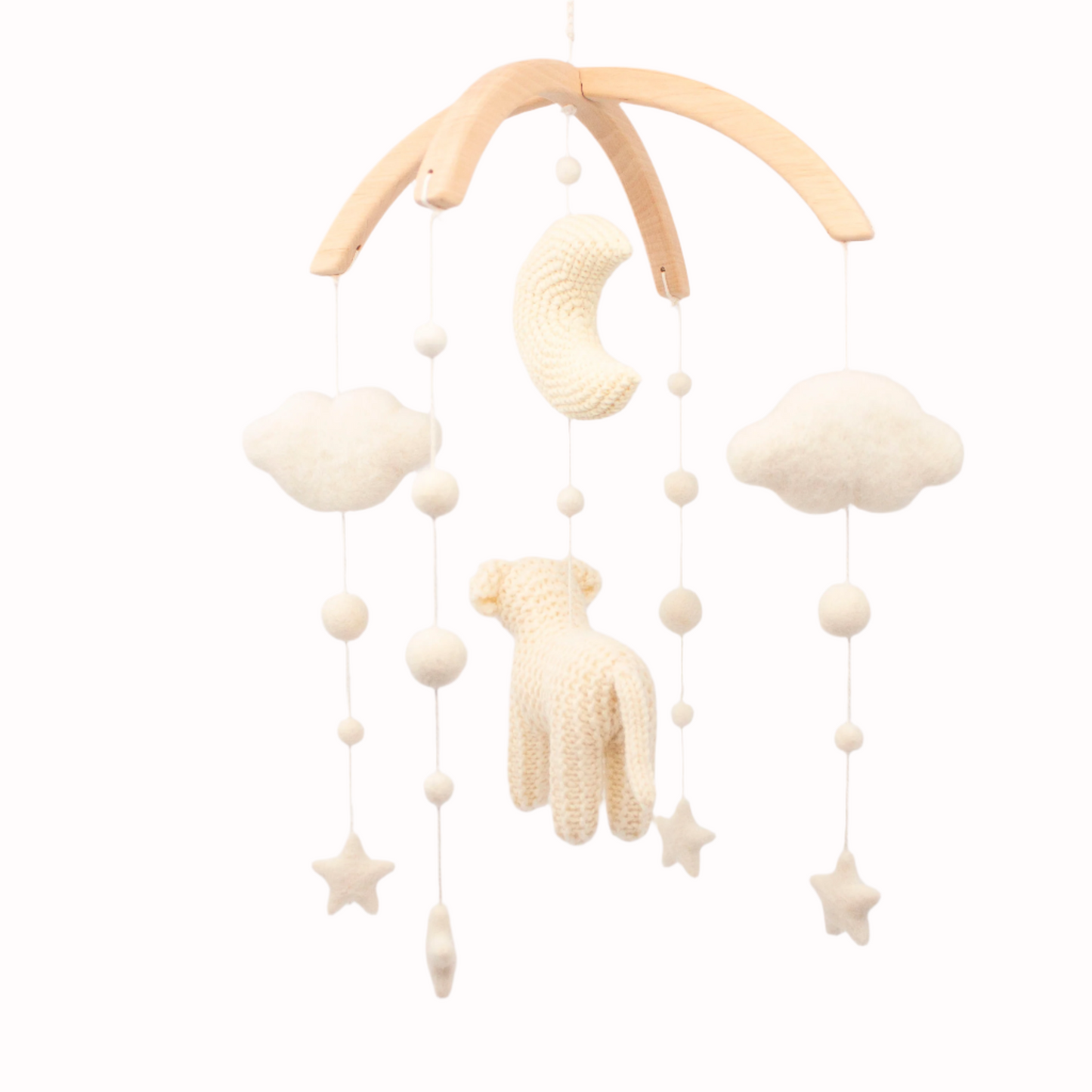 Cream golden retriever nursery mobile
