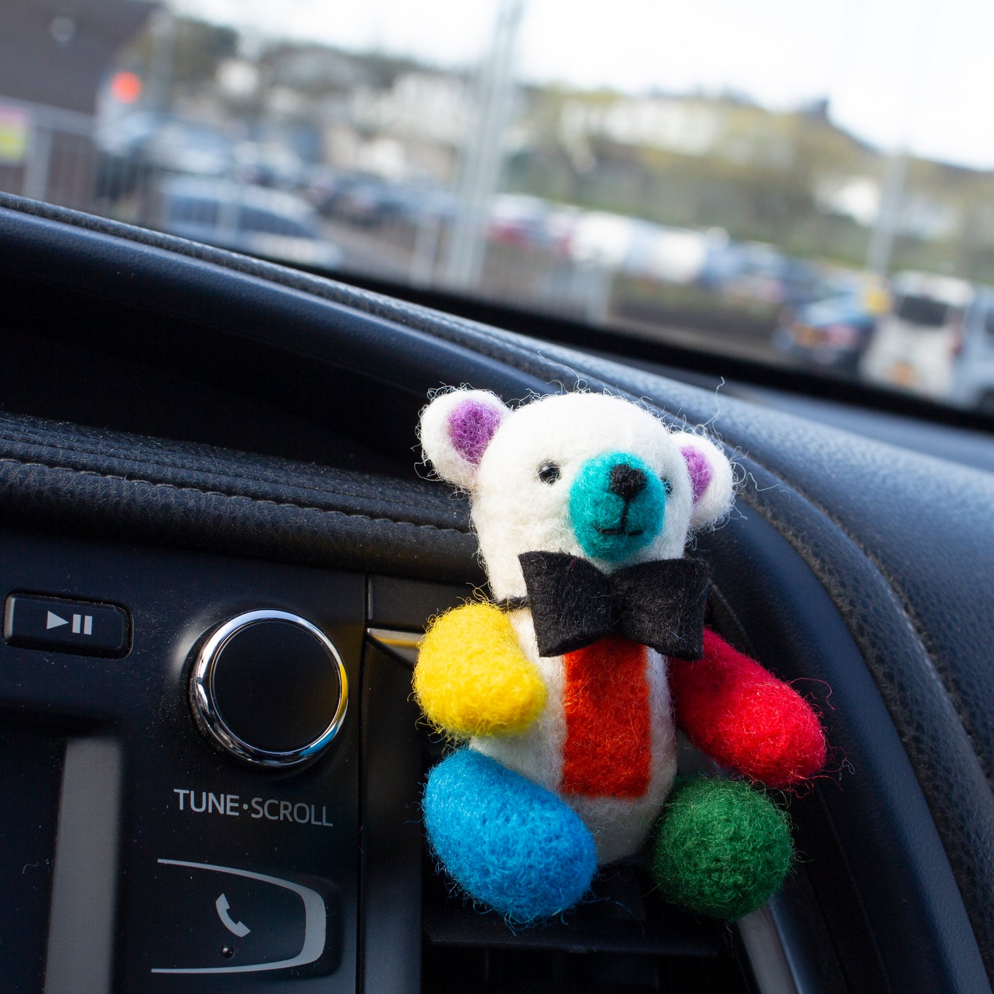Colorful Bear Car Vent Clip
