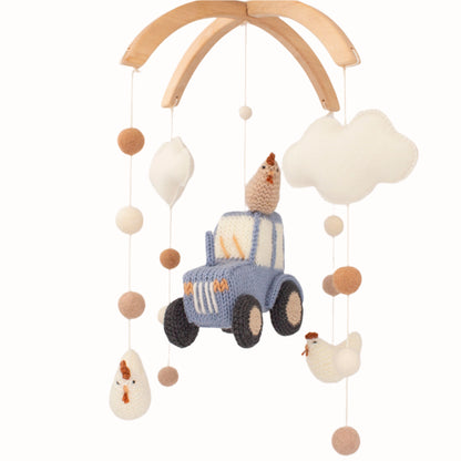 Blue Tractor Baby Mobile Drift & Dream – Farm Nursery Decor