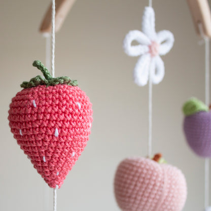 Pastel Garden Fruits Baby Mobile