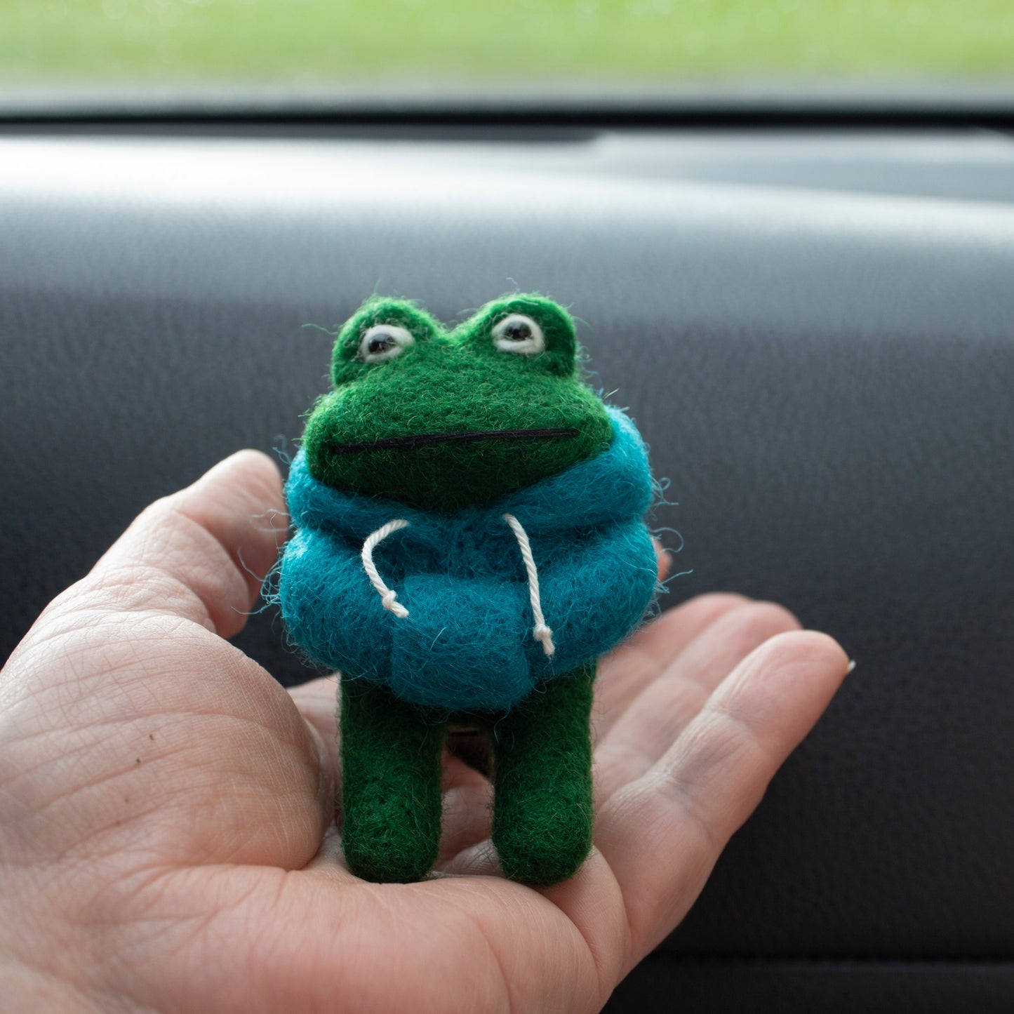 Hoodie Frog Car Vent Clip