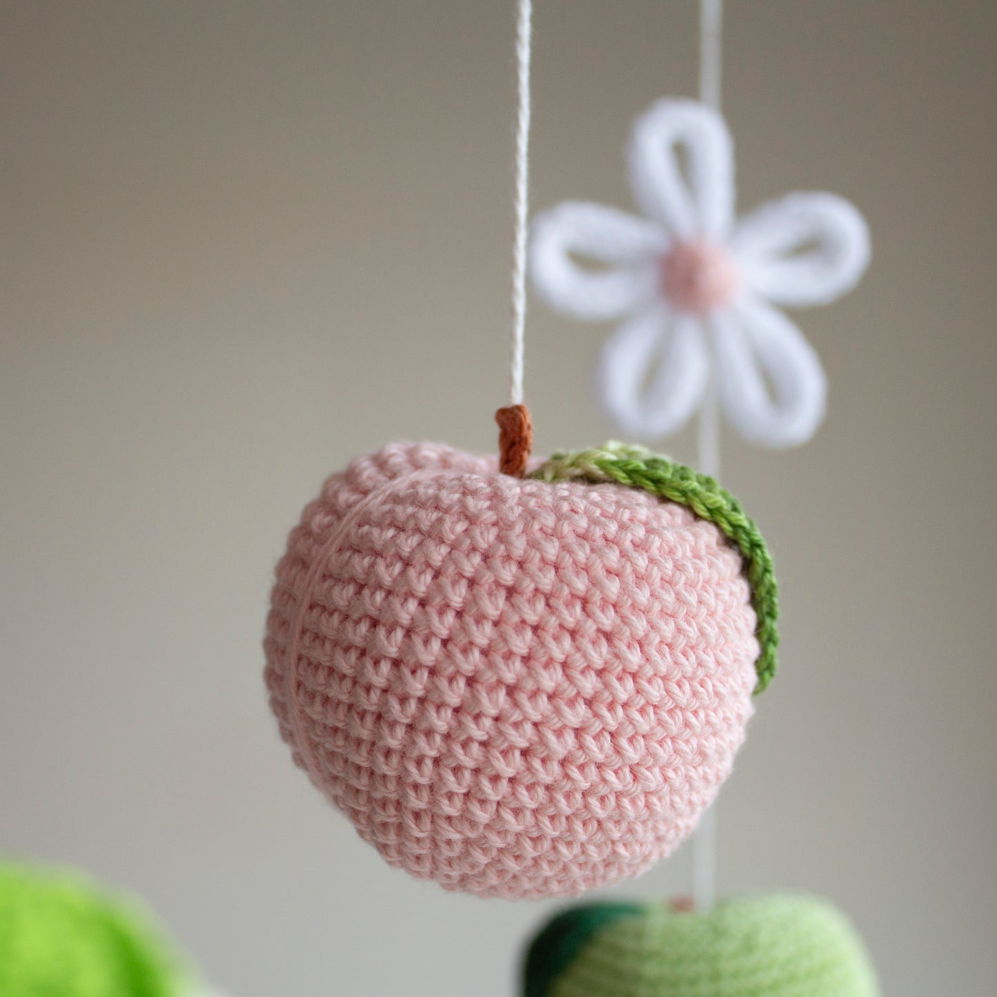Pastel Garden Fruits Baby Mobile