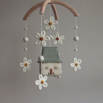 Baby mobile Daisy Cottage - Floral Fairytale Nursery Decor