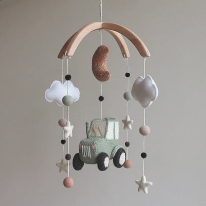 Sage Green Tractor Baby Mobile –  Farmyard & Barnyard Decor