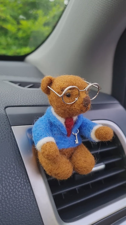 Backseat Driver Bear Car vent clip