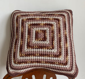 Decorative pillow cover - crochet cotton pillow case